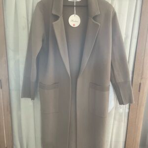 Heavy weight sweater trench